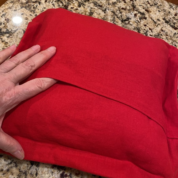 Petal Lane “Dear Secret Elf” pillow. 10” pillow with removable red slip cover. - Picture 8 of 11